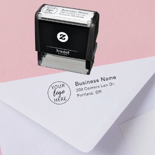 Sello Automático Logotipo empresarial moderno personalizado para em