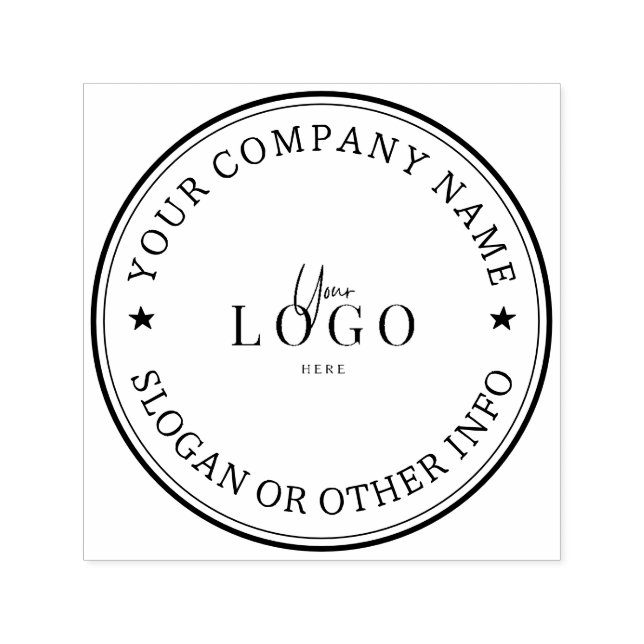 Sello Automático Logotipo empresarial personalizado (Diseño)