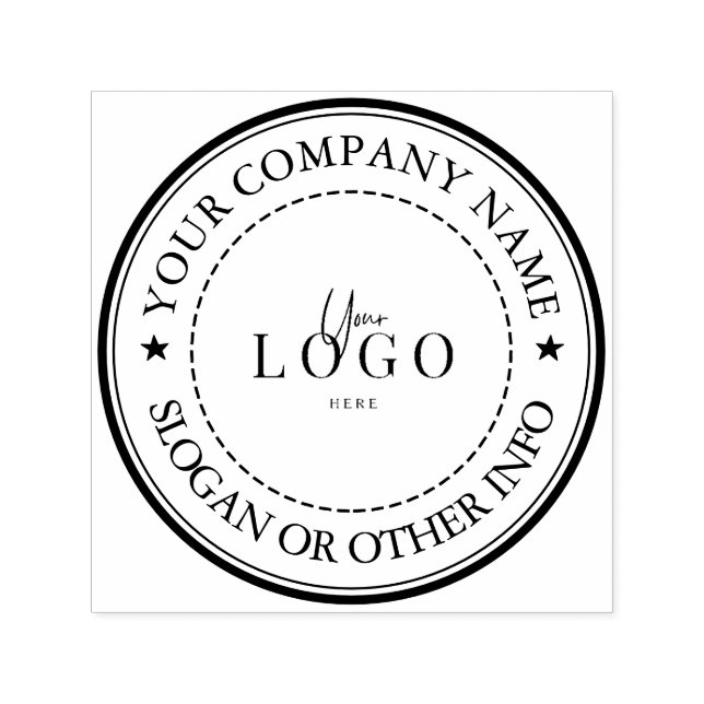 Sello Automático Logotipo empresarial personalizado (Diseño)