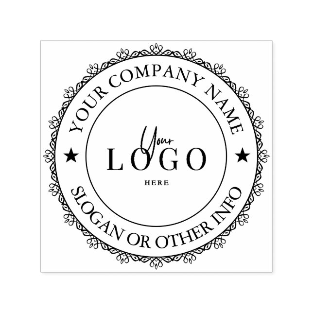 Sello Automático Logotipo Empresarial Personalizado (Diseño)