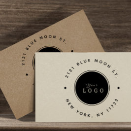 Sello Automático Logotipo Empresarial Personalizado Redondo de Dire