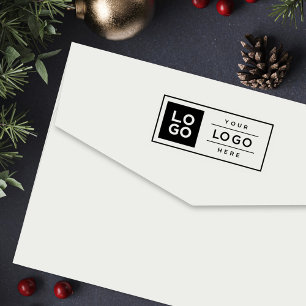 Sello Automático Logotipo personalizado de la empresa rectangular c