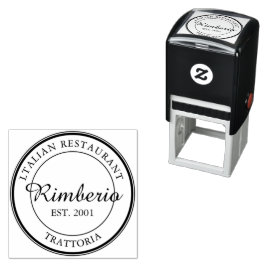 Sello Automático Logotipo profesional de círculo blanco y negro