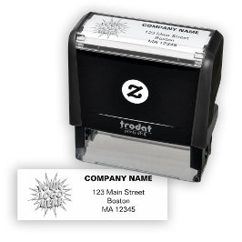 Sello Automático Logotipo y dirección de retorno de la empresa del 