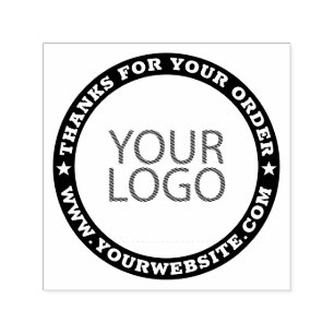 Sello Automático Logotipo y sitio web del Personalizado moderno emp