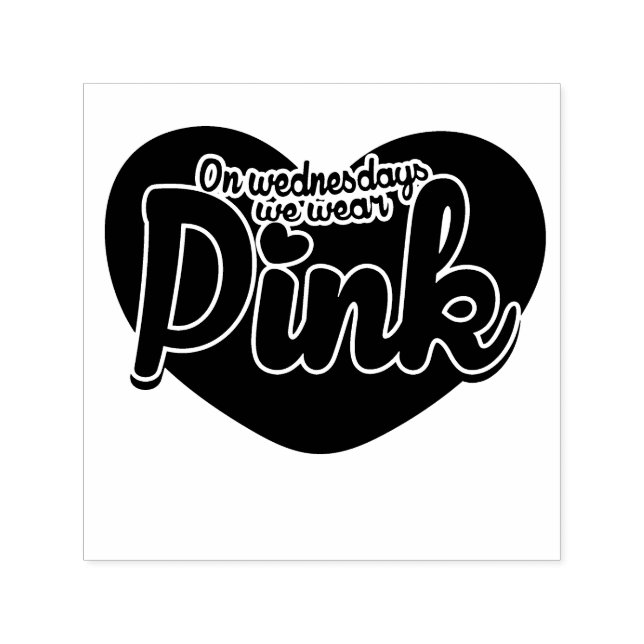 Sello Automático Los miércoles nos ponemos rosa (Diseño)