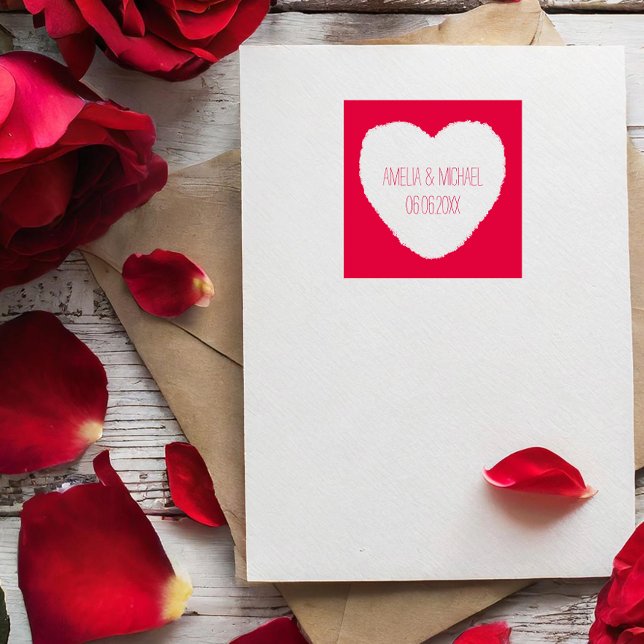 Sello Automático Love Heart Save the Date Boda (Subido por el creador)