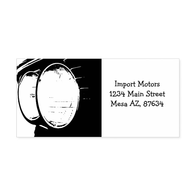 Sello Automático Luces BMW de época (Diseño)