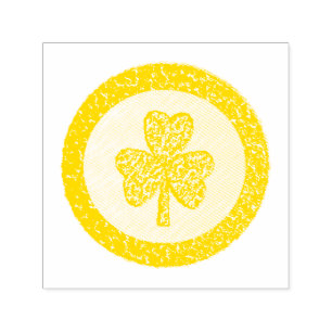 Sello Automático Lucky Irish Shamrock Gold Coin
