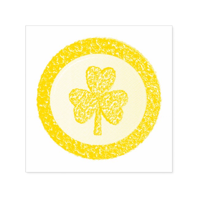 Sello Automático Lucky Irish Shamrock Gold Coin (Diseño)