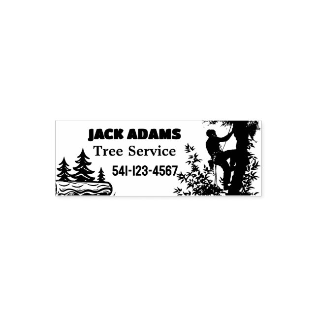 Sello Automático Lumberjack Tree Service (Diseño)