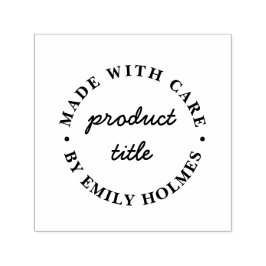 Sello Automático Made with Care | Modern Retro Bold Design