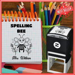 Sello Automático Maestra de inglés Calificación de concurso de orto