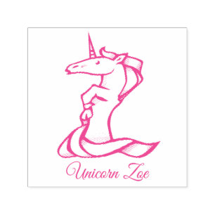 Sello Automático Magnífico monograma Z unicornio o tu texto