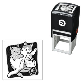 Sello Automático Malabarismo de leva - gatos durmientes curados