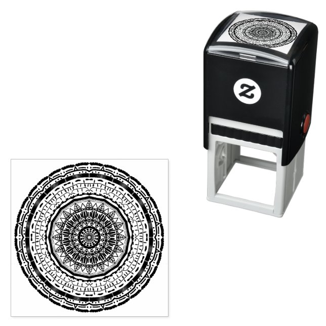 Sello Automático mandala colorido (In Situ)