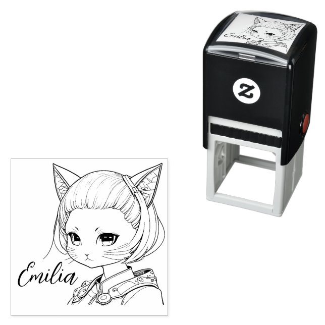 Sello Automático Manga Catgirl (In Situ)
