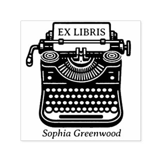 Sello Automático Máquina de escribir antigua - Ex Libris