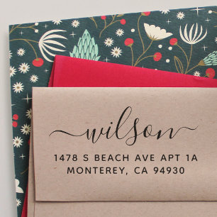 Sello Automático Marca de dirección de Personalizado con letra de g