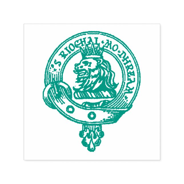 Sello Automático Marca de Escudo de clan MacGregor (Elegir tinta de (Diseño)