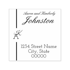 Sello Automático Marca inicial de línea minimalista