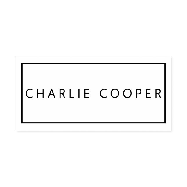 Sello Automático Marco Simple Elegante Minimalista #96Str Solo Nomb (Diseño)