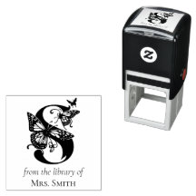 Mariposa de Monograma S De la Biblioteca De