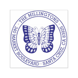 Sello Automático Mariposa | Dirección de devolución de nombre de fa