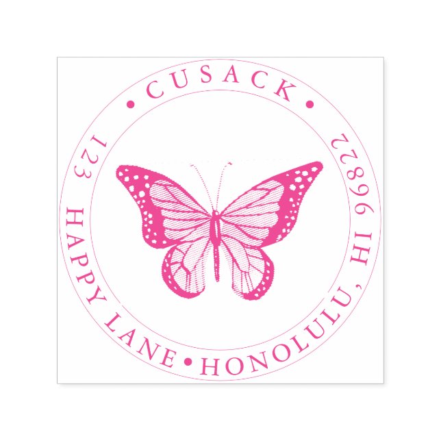 Sello Automático Mariposa monarca de PixDezines (Diseño)