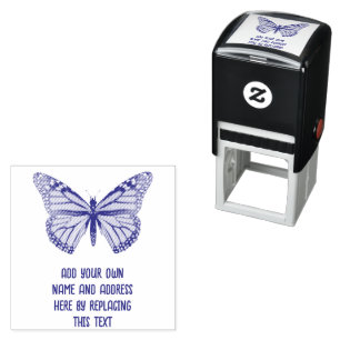 Sello Automático Mariposa Monarca Personalizada