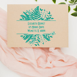 Sello Automático Mariposas de vegetación