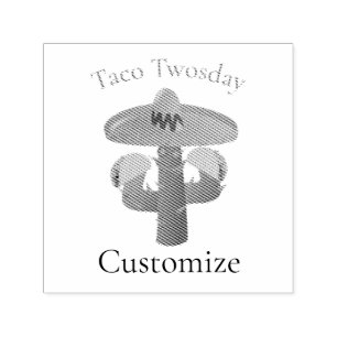 Sello Automático Martes Taco Saguaro Cactus Thunder_Cove