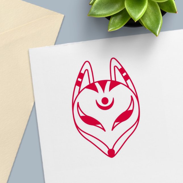 Sello Automático Máscara de zorro japonés Kitsune (Subido por el creador)