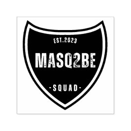 Sello Automático "Masq2Be font design 12"