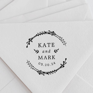 Sello Automático Matrimonio de parejas de coronas rusas salva la fe