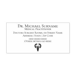 Sello Automático Médicas Profesionales de la salud DIY caduceus