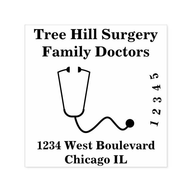 Sello Automático Médicas y práctica médica (Diseño)