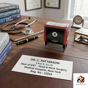 Sello Automático Médico Profesional de la Salud Personalizado