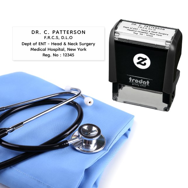 Sello Automático Médico Profesional de la Salud Personalizado (Subido por el creador)