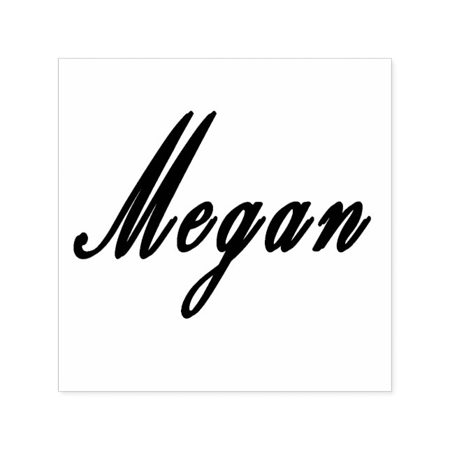 Sello Automático Megan, Nombre Logo, (Diseño)