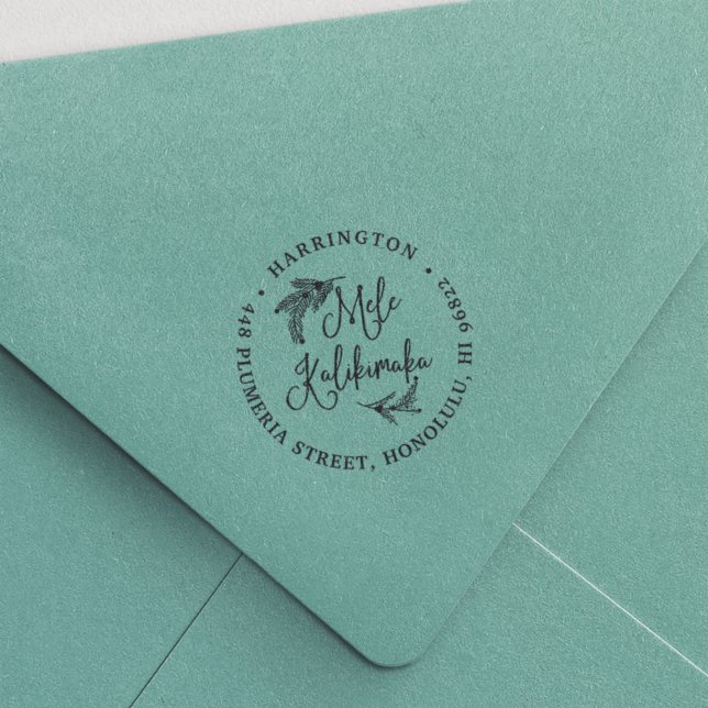 Sello Automático Mele Kalikimaka | Dirección de devolución de vacac (Subido por el creador)