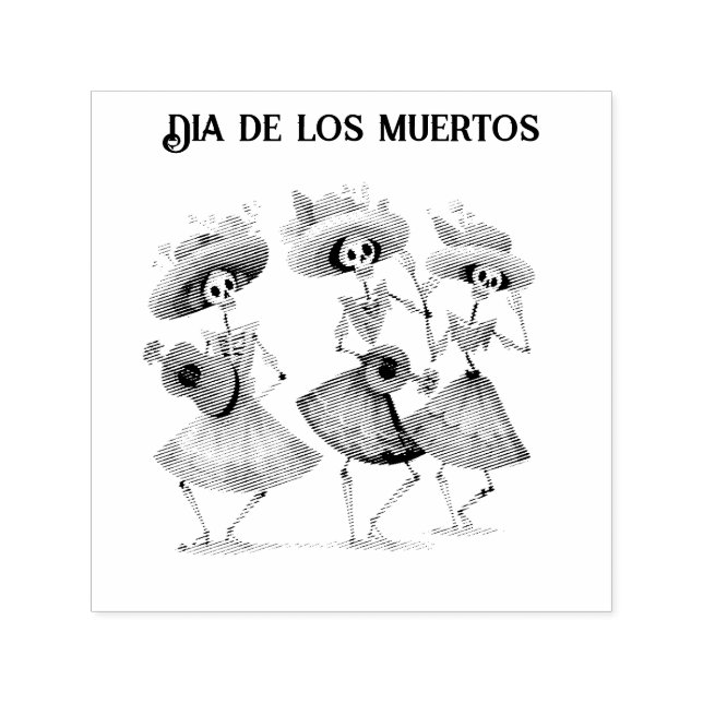 Sello Automático Melodía de los muertos bailarines, personalizado (Diseño)
