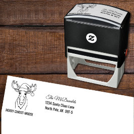 Sello Automático Merry Christ-Moose con dirección de retorno de San