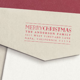 Sello Automático Merry Christmas Return Address