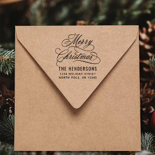 Sello Automático Merry Christmas Return Address