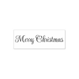 Sello Automático Merry Christmas Script Text Template