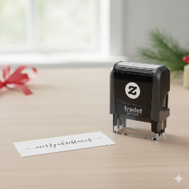 Sello Automático Merry Christmas Self Inking Stamp for Holiday Gree