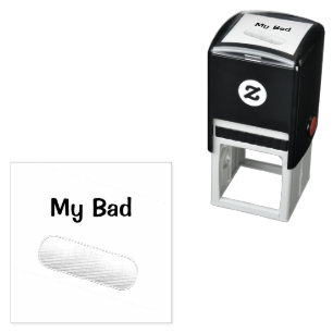 Sello Automático Mi mala banda de Personalizable
