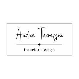 Sello Automático Minimalist Casual Script Serif Business