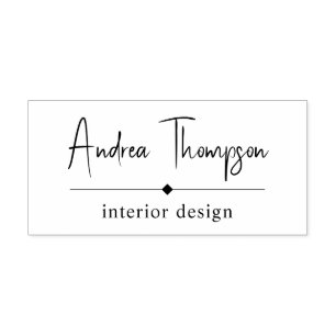 Sello Automático Minimalist Casual Script Serif Business